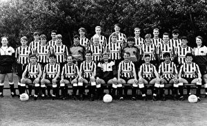 Images Dated 11th August 1987: Newcastle United team pictured at Benwell today. Back row (left to right) Tony Nesbit