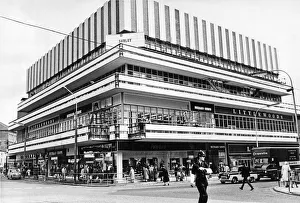 Shops Prints: The newly completed Littlewoods store on the Humberstone Gate - Haymarket site in