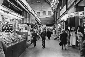 Fruit Prints: Newport market, a traditional Victorian indoor market, built in 1854 in Newport