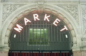 Newport market, a traditional Victorian indoor market, built in 1854 in Newport
