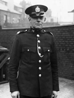 Medals Prints: Newport Police Constable Charles Cook of Newport who has been awarded the George Medal