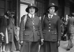 Law And Order Prints: Newport has the only two policewomen in Wales, Miss Phyllis Gamble and Miss Joan Bartlett