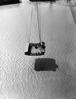 Newport Transporter Bridge, a transporter bridge which crosses the River Usk in Newport