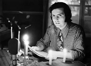 Dark Prints: Here is the news about power cuts. Radio newsreader Alan Rogers tells listeners about