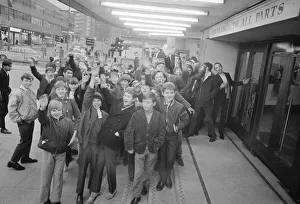 Newspaper boys and girls who deliver the Evening Telegraph
