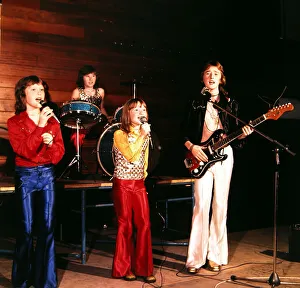 Topofthepops70s Prints: Nice Day - Pop Group seen here during rehearsals for the BBC television programme