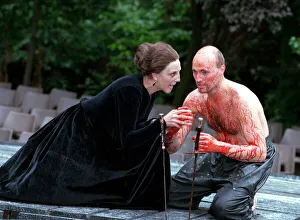 Sword Prints: NICHOLA MCAULIFFE AND PETER WOODWARD IN MACBETH AT REGENTS PARK OPEN AIR THEATRE