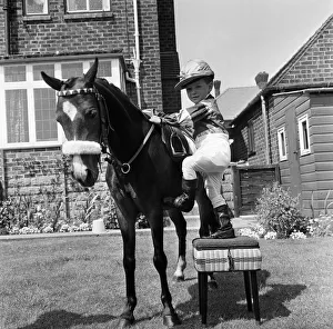 Nicholas Connorton, 4-year-old son of jockey Brian Connorton