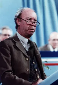 Nicholas Fairbairn MP Conservative politician speaking at tory party conference Perth