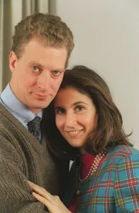 Artist Prints: NICHOLAS GIBBS - ARTIST WITH FIANCE MARZIA CARSISSIMO 16 / 11 / 1995