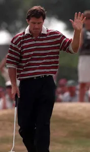 Nick Faldo losing the British Open to Tom Lehman at Royal Lytham St Annes