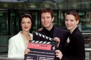 Nick Moran Actor October 98 With actress Kate Beckinsale