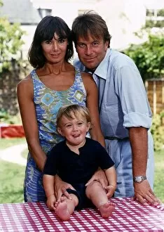 Images Dated 23rd January 1993: Nicky Henson Actor with his wife Marguerite and son Keaton