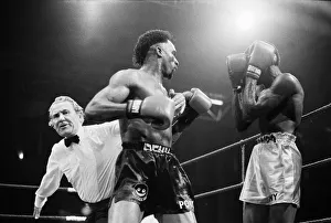 Nigel Benn (Left) vs Abdul Umaru Sanda at Alexandra Pavilion, London