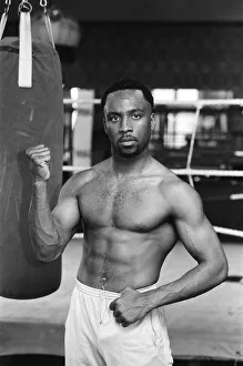 Nigel Benn on a photo shoot ahead of his next fight against American Tim Williams