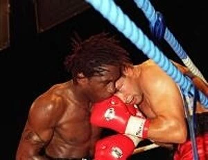 Images Dated 4th September 1995: Nigel Benn vs Danny Ray Perez Nigel Benn Defending His WBC Title