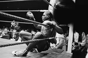 Nigel Benn vs Tim Williams at Royal Albert Hall London. Benn stopped his opponent