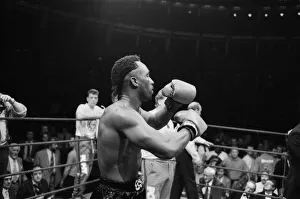 Nigel Benn vs Tim Williams at Royal Albert Hall London. Benn stopped his opponent