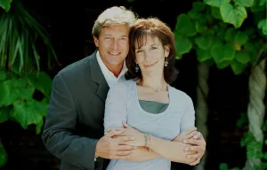 Nigel Havers Actor and Jane Gurnett Actress August 1998 stars of the new series of