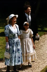 01012 Prints: Nigel Lawson and family at wedding of Raine Spencer to de Chambrun