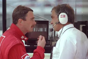 01370 Prints: Nigel Mansell, British F1 racing driver at Monza racetrack - 10 / 09 / 1989