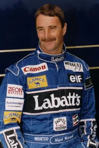 Racing Prints: Nigel Mansell Motor Racing Formula One Grand Prix Driver for Williams Renault