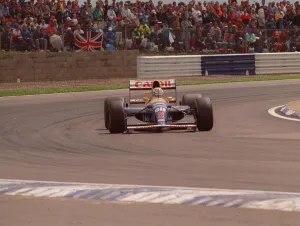 Nigel Mansell winning the British Grand Prix July 1992