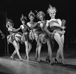 Night of 100 stars Jul 1964 at the London Palladium rehearsals with Susan Hampshire Anna