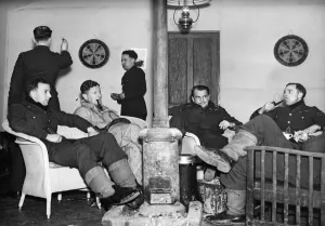 Pilots Prints: Night fighters of the Royal Air Force pictured at a night fighter station in England in