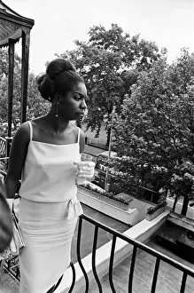 Nina Simone, pictured at a press reception for her Philips Record Company