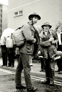Two nineteen year old boys, Ian Johnson and John Wyatt setting of from the Churchill