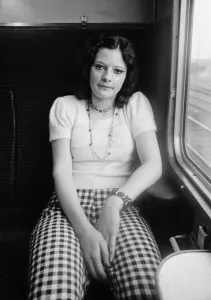 Nineteen year old Yvonne Pitch on her way to watch her team Tottenham Hostpur in action