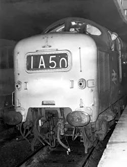 00348 Prints: No. IA50 the new Tyne-Thames Express train at Newcastle Central Station on 6th March 1967
