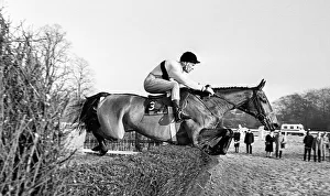 Fence Prints: No1 Arkle in the King George VI steeplechase at Kempton Park 1965 with jockey Pat Taffe