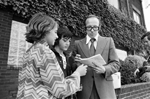 Nobby Stiles signs autographs for fans after signing for Preston North End F. C