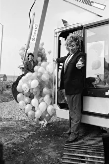 Slade Prints: Noddy Holder and Don Powell of Slade launch work on a new ring road in Wolverhampton