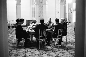 00976 Prints: Noel Coward Reception for cast members in Manchester where he celebrates two