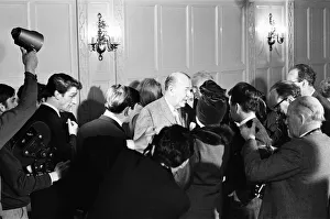 00976 Prints: Noel Coward Reception for cast members in Manchester where he celebrates two