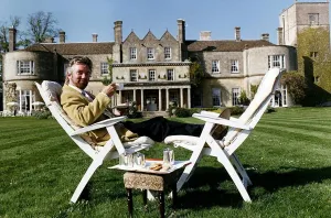 Noel Edmonds Tv Presenter relaxing at Luckham Park scene of one of his sexy weekends with