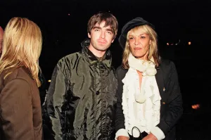 Circus Prints: Noel Gallagher and Anita Pallenberg at the launch of The Rolling Stones video