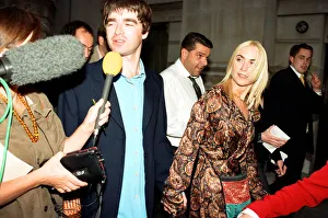00890 Prints: Noel Gallagher and his girlfriend Meg Matthews at 10 Downing Street for a party held by