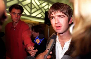 Noel Gallagher lead singer of the pop group Oasis arriving for the Mercury awards in