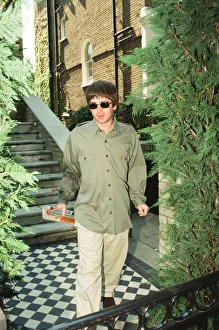 Noel Gallagher leaving his house Supernova Heights in North London