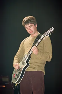 Noel Gallagher of Oasis performing at Newcastle Arena during their Be Here Now Tour