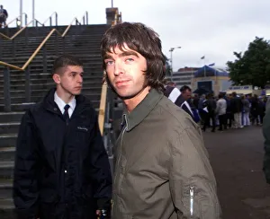 Noel Gallagher Oasis singer / songwriter May 1999 arrives for the Manchester City
