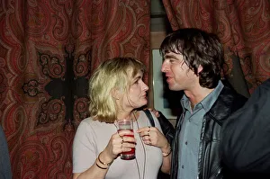 Noel Gallagher Singer September 1998 Oasis band member talking to actress / comedian