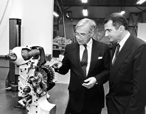 Volvo Prints: Noel Penny (left) with visiting Volvo Flygmotor president Per-Erik Mohlin 17th January