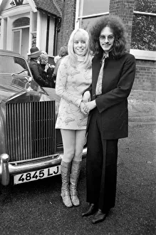Noel Redding who played in the Jimi Hendrix experience band with bride Susan Fonsby