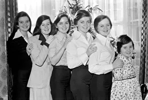 The Nolan Sisters: Six lovely young ladies aged from 9 to 24 years are appearing in