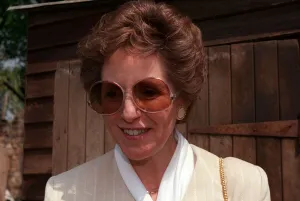Norma Major wife of prime minister John Major May 1995 At the Chelsea Flower Show